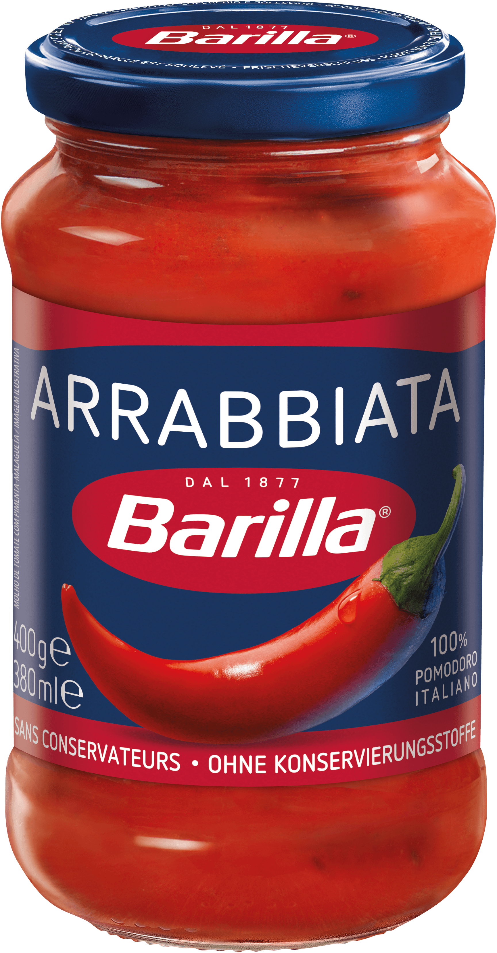 Barilla Sauce Arrabbiata Pack Shot | CEU-3DgdZvC0mfvQcsTyzzsB9o