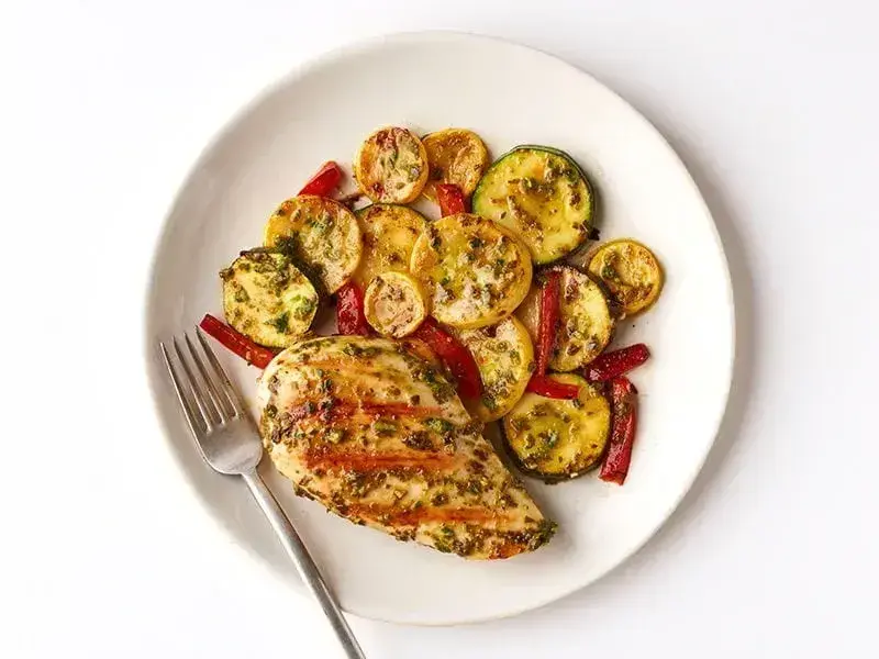 Barilla® Rustic Basil Pesto Marinated Chicken Recipe