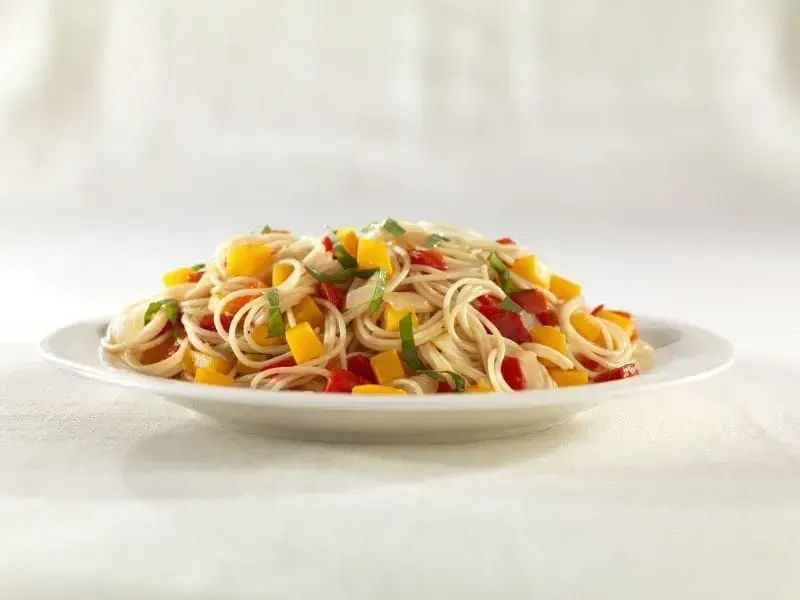 Barilla® Protein+® Angel Hair Pasta with Butternut Squash, Vidalia Onions and Roasted Peppers Recipe | US_PROD-e77ffde6-20b8-49cb-986b-ba8d5707e3c4