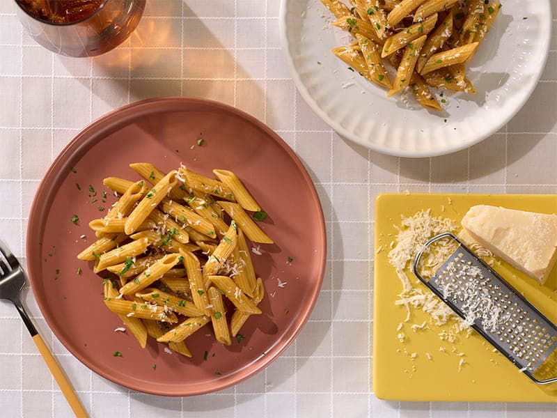Barilla® Penne Pasta with Bone Broth and Parmigiano Cheese Recipe | US_PROD-210bcc15-0f19-4aed-b787-c9e6c0c24cd1
