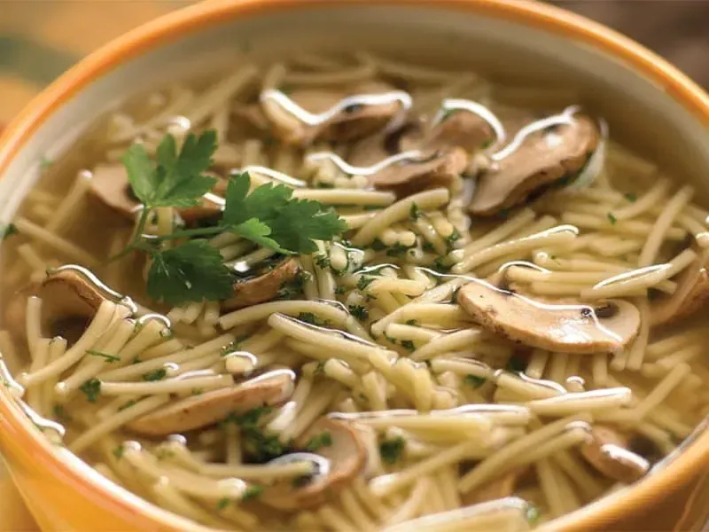 Barilla® Spaghetti in Mushroom and Noodle Broth Recipe | US_PROD-eb4a7781-3a5f-4aba-920f-affcb3d601c1