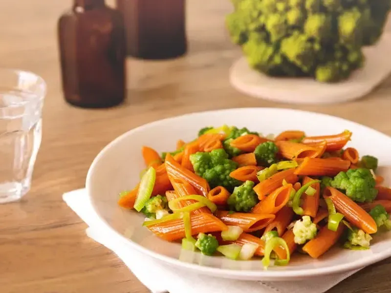 Barilla® Red Lentil Penne Pasta with Roman Broccoli, Braised Leeks, and Parsley Recipe | US_PROD-4ab6dba6-afc9-4a53-8e53-473401724aca