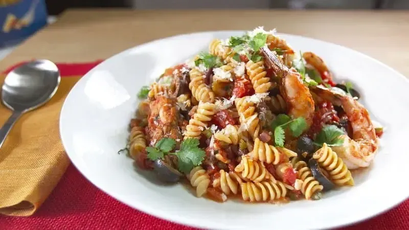 Barilla® Rotini Pasta with Shrimp a la Veracruzana Recipe | US_PROD-7bd7fed9-3d95-472f-a17f-139f33593f69