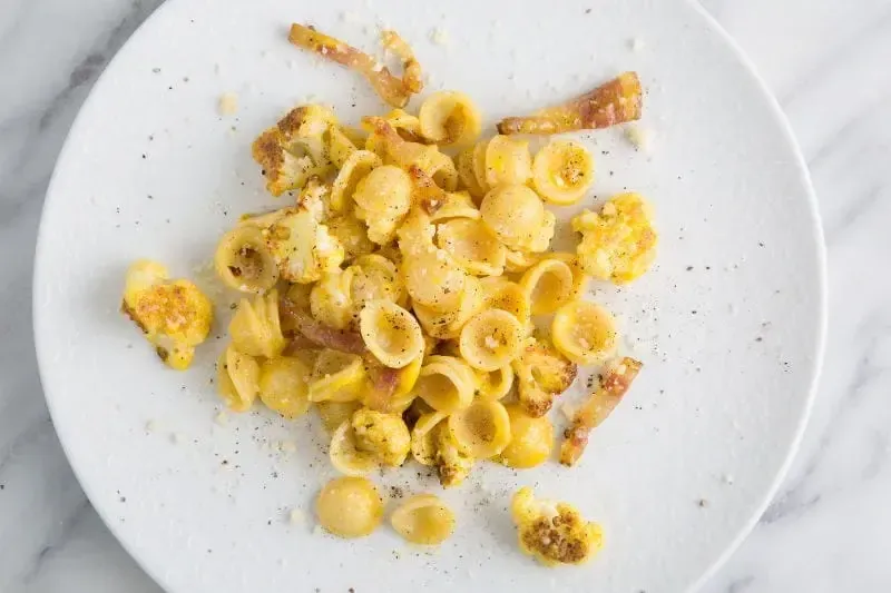 Barilla® Al Bronzo® Orecchiette Carbonara with Roasted Cauliflower Recipe | US_PROD-a741ed40-79f3-451f-909e-6e677072d093