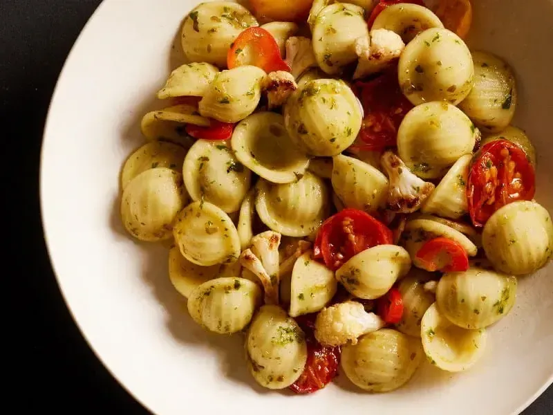 Al Bronzo® Orecchiette Pasta with Roasted Cauliflower and Barilla® Rustic Basil Pesto Sauce Recipe | US_PROD-98bf600c-a218-4e33-8f90-8ffdba3df843