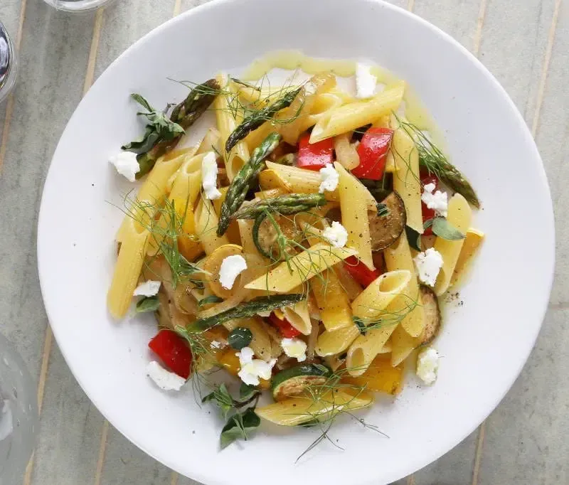 Barilla® Warm Mediterranean Penne Pasta Salad Recipe | US_PROD-de852f42-1caf-4313-b011-f88aa7ee1d78