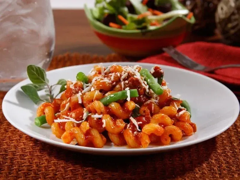 Savory Pasta Ragout with Barilla® Cellentani Pasta, Ground Beef, Ground Pork and Pancetta Recipe | US_PROD-4472cba1-1be0-41d2-8906-7a9fe6ce5934