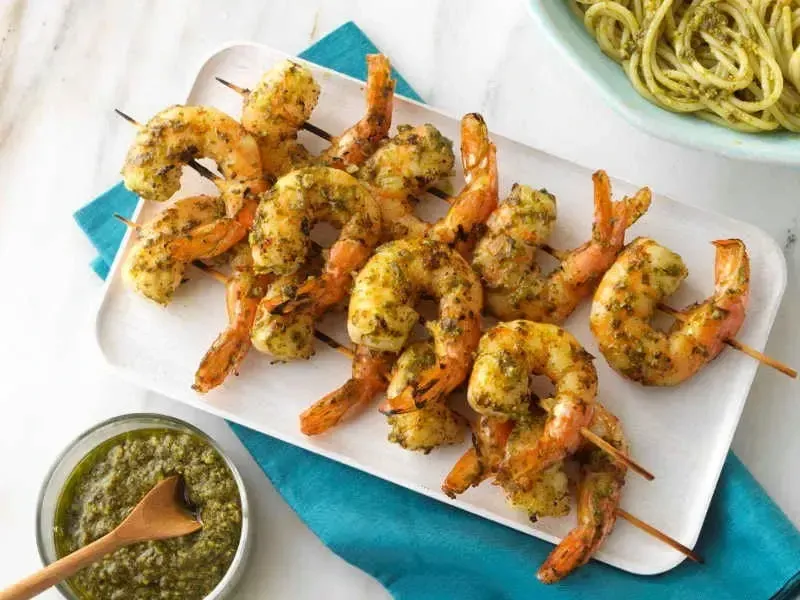 Grilled Shrimp with Barilla® Rustic Basil Pesto Recipe | US_PROD-00207755-b7f1-4004-a8b8-1a57ec13ca89