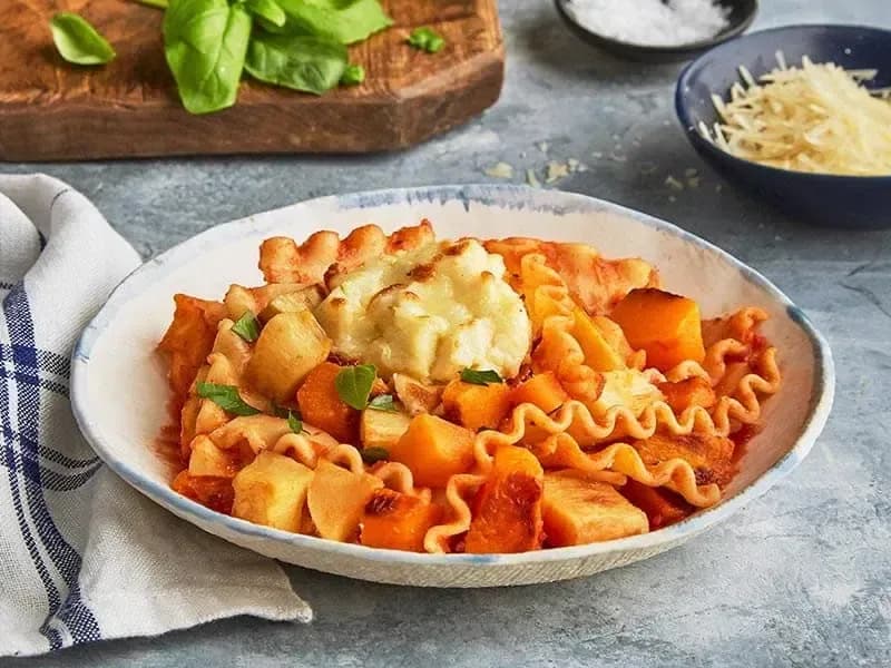 Barilla® Roasted Vegetable Skillet Lasagne Recipe | US_PROD-313b0f59-fc51-47d7-8431-5f293dc4c6ab