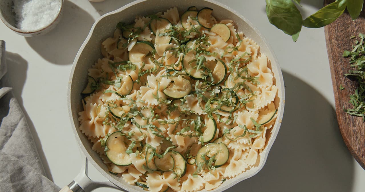 Barilla® Farfalle Pasta with Zucchini and Basil Recipe | US_PROD-2yXMSHpT3Z1FYG8FNF4iNY