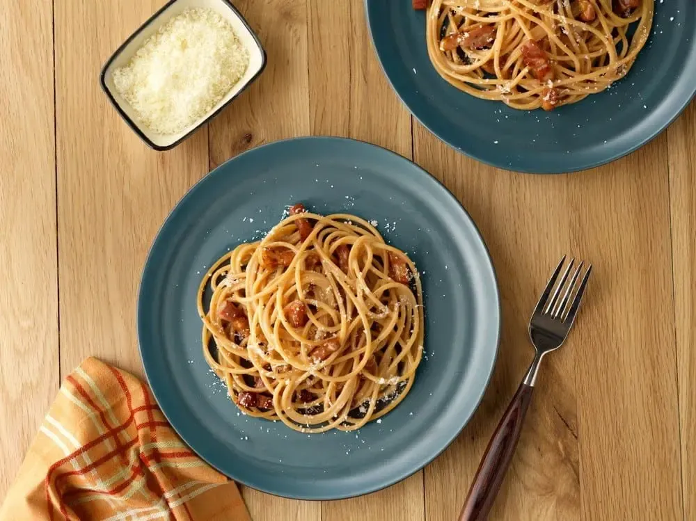 Barilla® Carbonara Style Chickpea Spaghetti Recipe | US_PROD-9447295a-9cd9-4d8f-bfd8-04de298dc56a