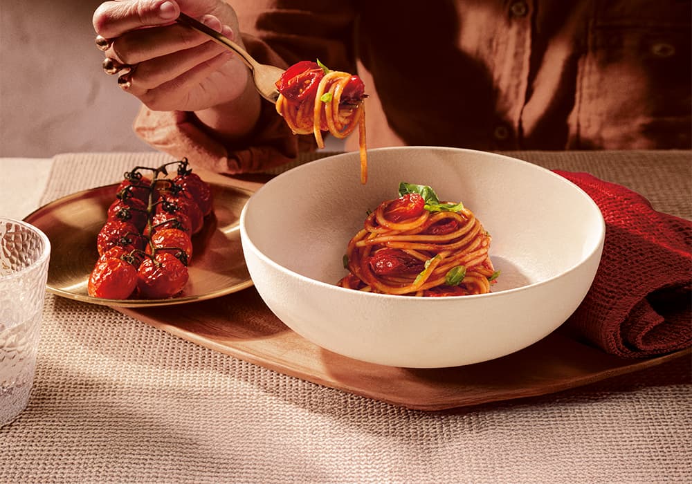 Barilla® Al Bronzo® Spaghetti Twirled Around A Fork