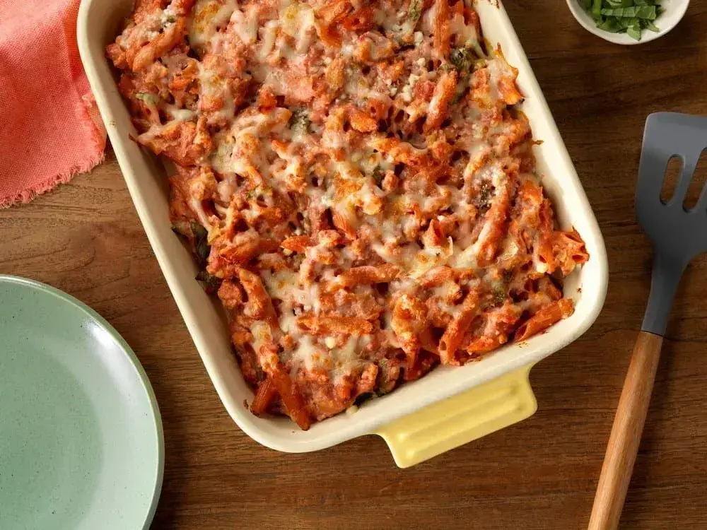Barilla® Baked Red Lentil Penne Pasta with Chicken Recipe | US_PROD-a6ce1916-4cc1-4bab-b3c5-bfb49f30d2b1