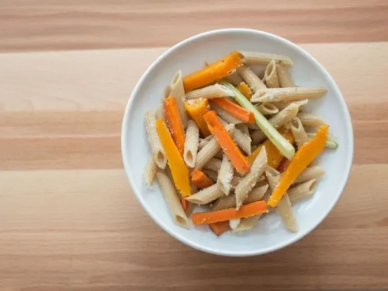 Barilla® Whole Grain Penne Pasta with Roasted Butternut Squash, Fennel, Carrots and Parmigiano Cheese Recipe | US_PROD-7d3fb1be-8339-476b-92b7-6313c98d0252