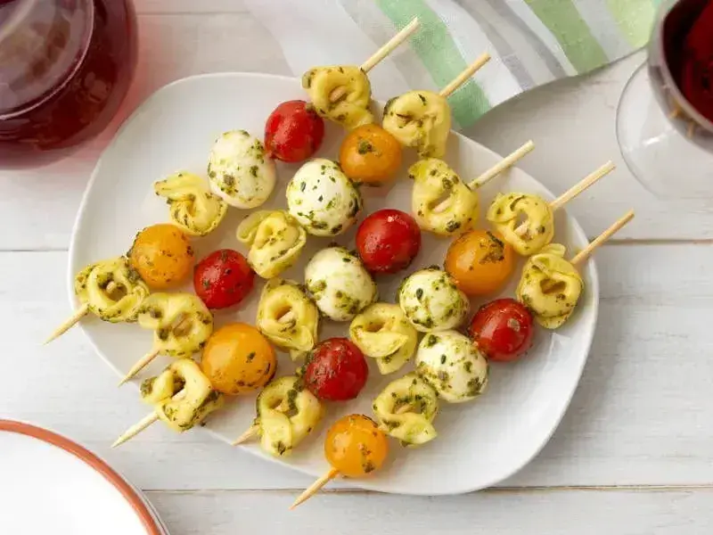 Barilla® Three Cheese Tortellini Caprese Skewers with Pesto Recipe | US_PROD-566ce089-8e35-4a52-bb62-41e6363c6e63