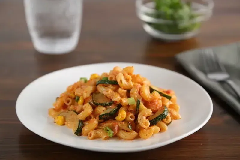 Barilla® Marinara Mac & Cheese with Zucchini, Corn and Green Onions Recipe | US_PROD-78a07d9f-8fbc-4fd0-a8ee-9f6ae76d9400
