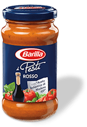 Barilla Pesto Rosso omaka s paradižnikom.